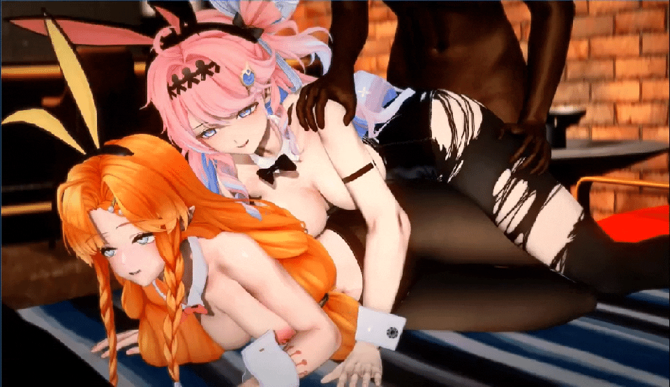 MMD AlphaG 7月新作 鸣潮NTR 达妮娅&西格莉卡 动漫视频