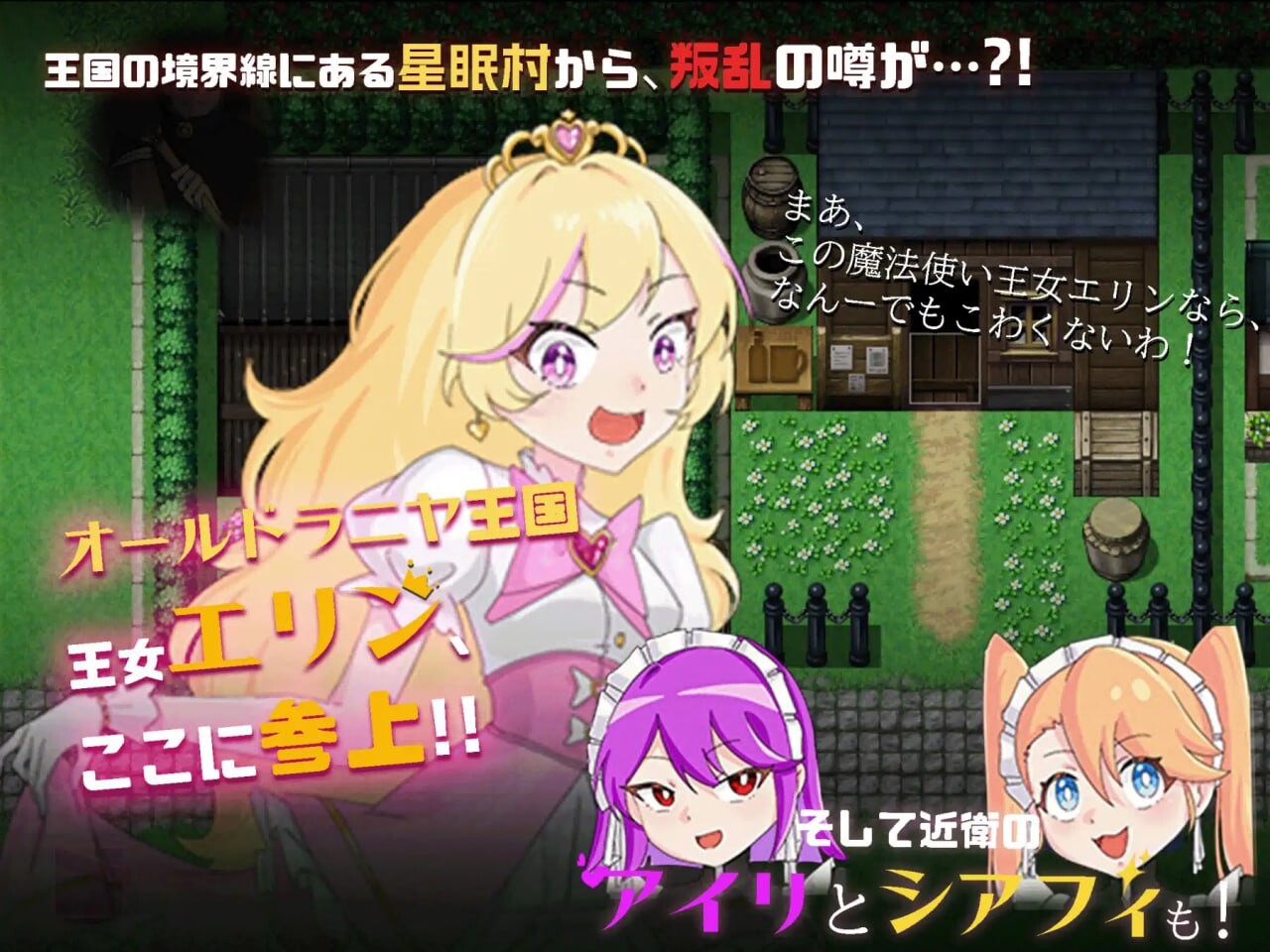 王女艾琳与心理剧情的星眠村 王女エリンと心理剧情の星眠村 双端 AI汉化版 预览图