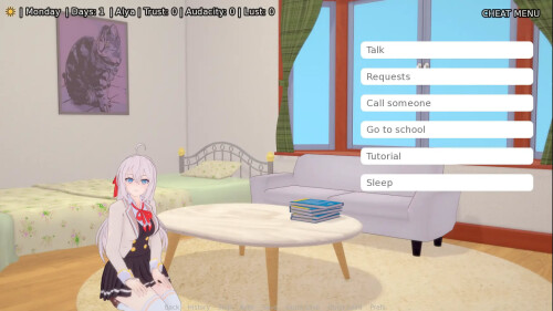 与阿尔雅一起生活 Living with Alya v0.32 PC端 汉化版 预览图