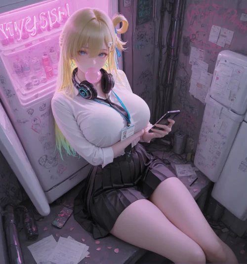 AI绘画琳奈-鸣潮AI绘画漫画图集 预览图