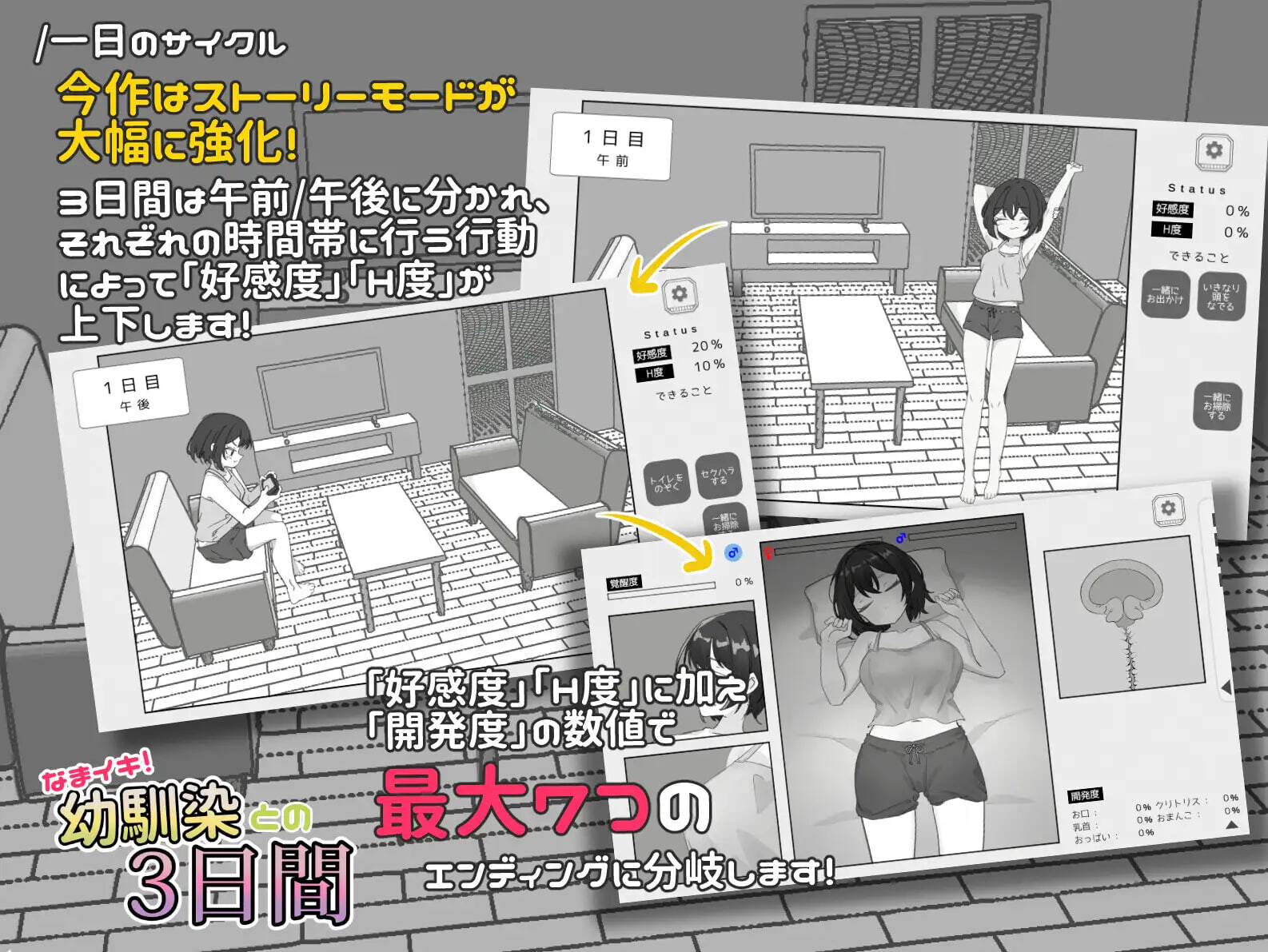 生涩高潮！与青梅竹马的三天 なまイキ！幼馴染との3日間 v1.1 安卓端 日文原版 预览图