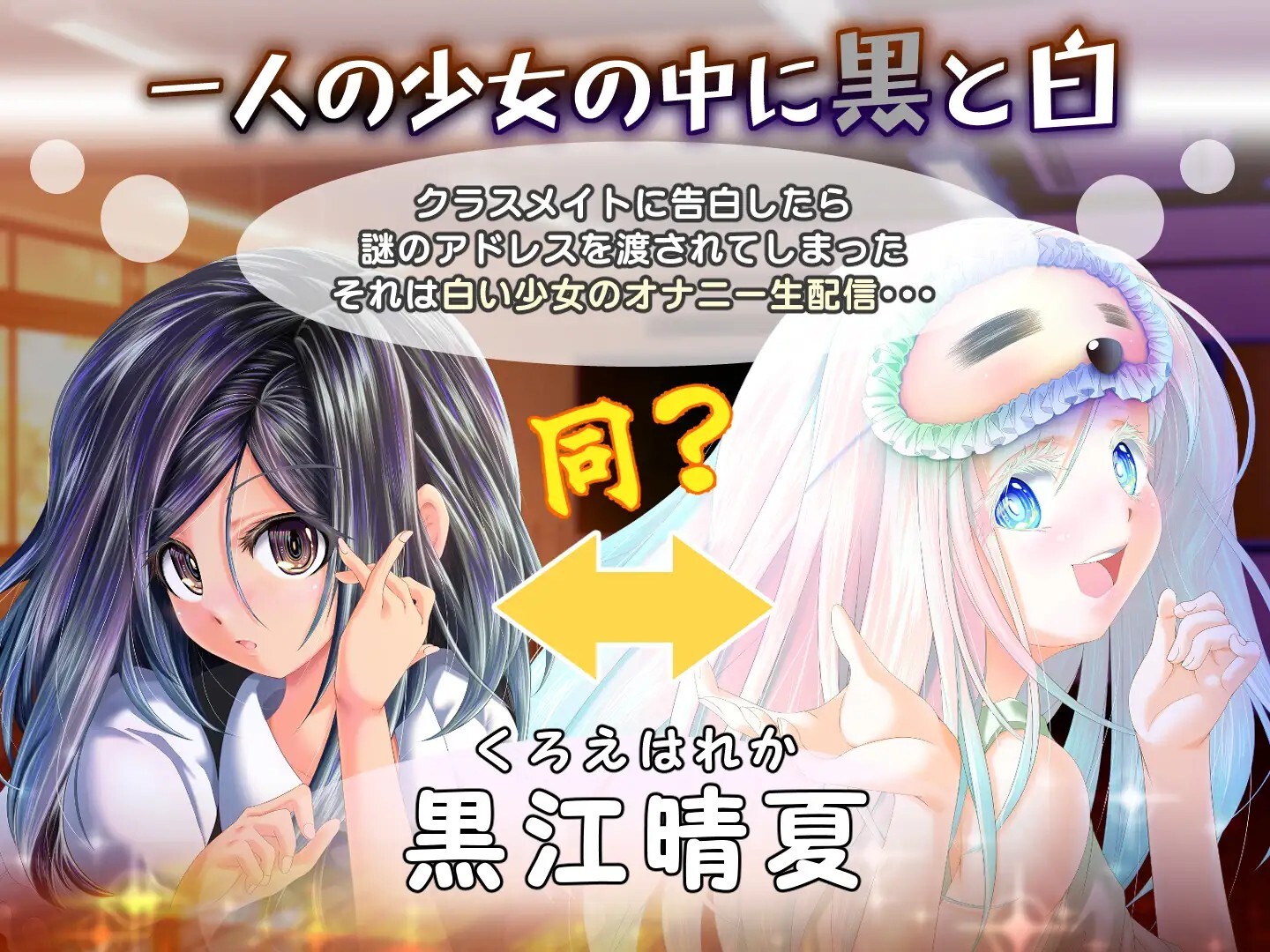 夕暮れまぐれの黒と白 v1.2 动态生肉版 PC端 日文原版 预览图