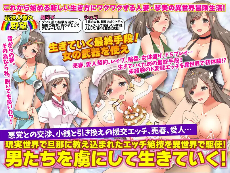 转移的妻儿，仿佛在幻想世界里过着第二次人生（転送人妻はファンタジー世界で第二の人生を送るようです）V1.0 内嵌AI汉化 双端-1 AI汉化版 预览图