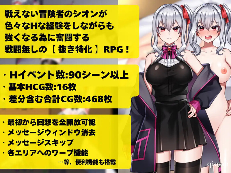 探索RPG/2C 冒险者希昂无法战斗！～本该变强却变得放纵状态了～（冒険者シオンは戦えない!～強くなれるは PC端 更新版 预览图
