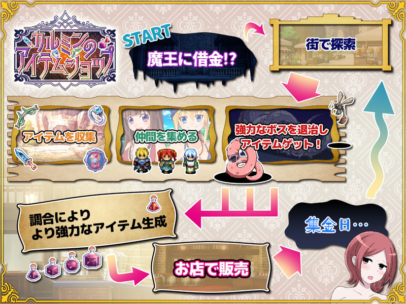 卡尔敏的魔法商店 DL官方版 PC端 预览图
