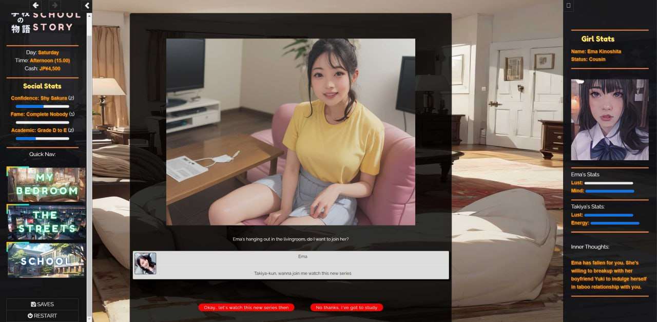 学校の物语 Gakko No Monogatari v0.15 中文汉化 PC端 汉化版 预览图